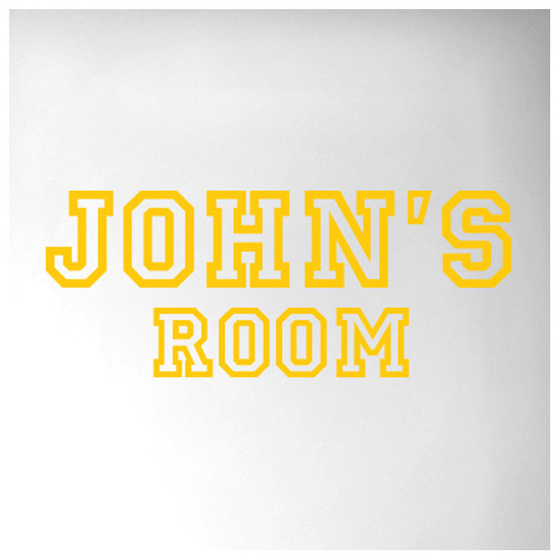 Wall Decal, Dark Yellow