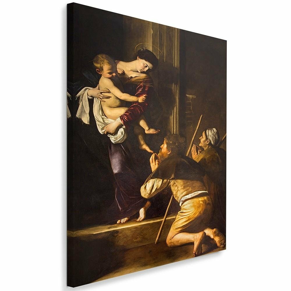 Leinwandbild Madonna von Loreto und die Pilger von Caravaggio, Rom