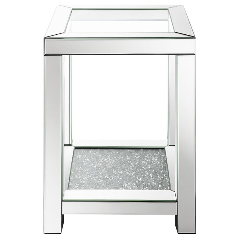Lorrie Glass Top End Table