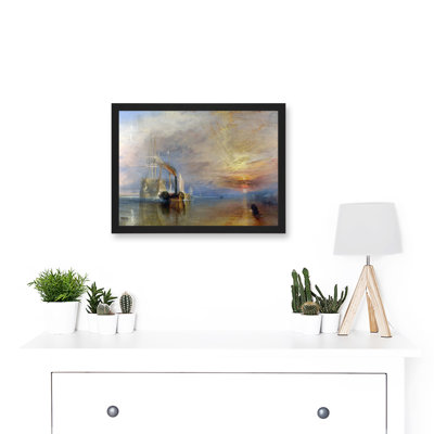 The Fighting Temeraire Ship by J.M.W. Turner - Single Picture Frame Painting