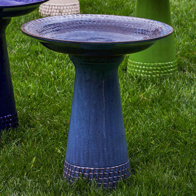 Tattersall Glazed Birdbath