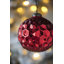 Ensemble de 6 décorations de Noël 6 po de diamètre rouge