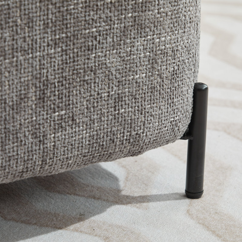 Repose-pieds avec rangement, Gris anthracite
