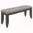 Erskin Dark Grey Upholstered Dining Bench