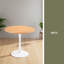 Table de salle à manger Tulip Table Mid-Century pour 2 à 4 personnes avec plateau rond en MDF, table de salle à manger à piédestal et table basse-879736215