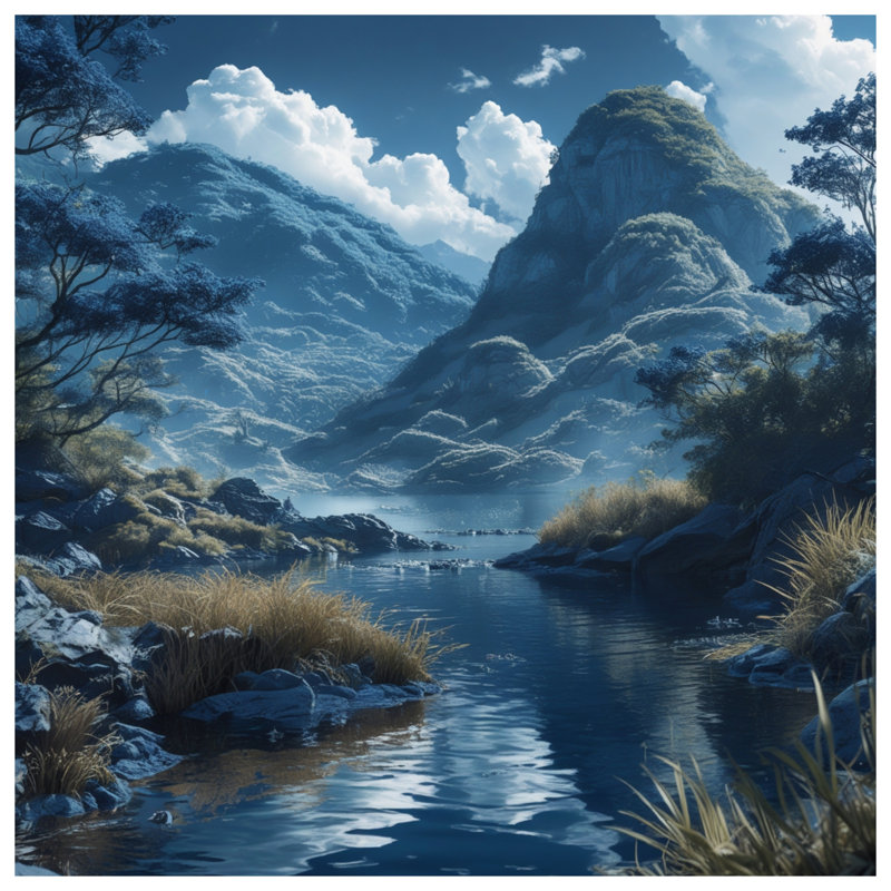 Tapis de bain Mountain River, L 34 po x L 21 po