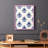 Indigo Bloom Pattern II Framed Print - Solid Wood-980129479-980129476