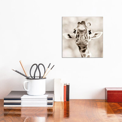 Giraffe Look by Goran Anastasovski - Wrapped Canvas Print