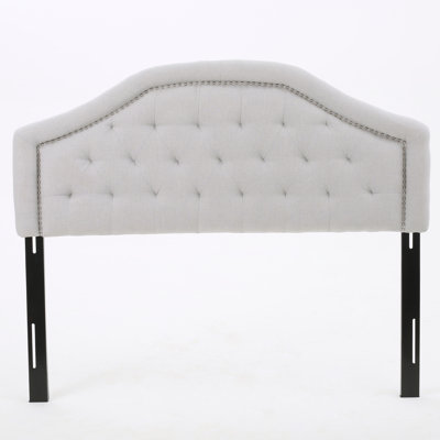 Danni Upholstered Metal Panel Headboard by House of Hampton