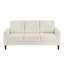 Ensemble de canapé moderne et moderne 2 pièces Causeuse confortable en velours côtelé beige Coussin de salon en bois massif-1624951966