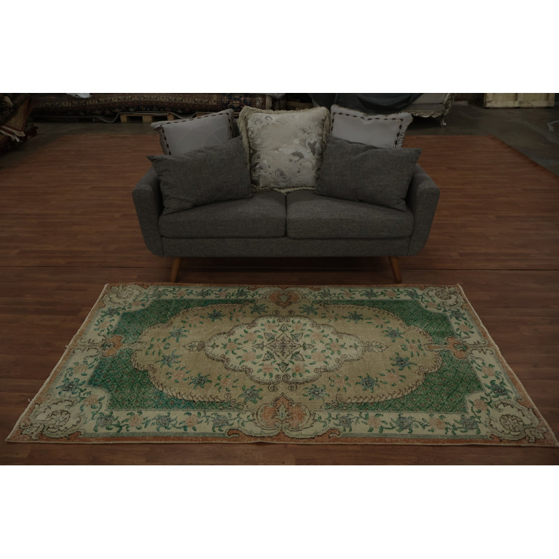Tapis turc oriental classique délavé 4 x 7