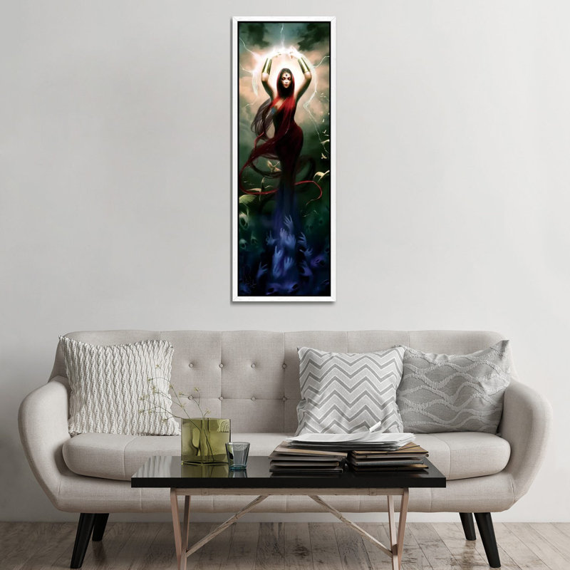 Mercy by Melanie Delon - Panoramic Print on Canvas, White Framed, 152.4 cm H x 50.8 cm W