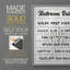 «Simple Bathroom Rules», reproduction encadrée - bois massif-2137939701-2137939706