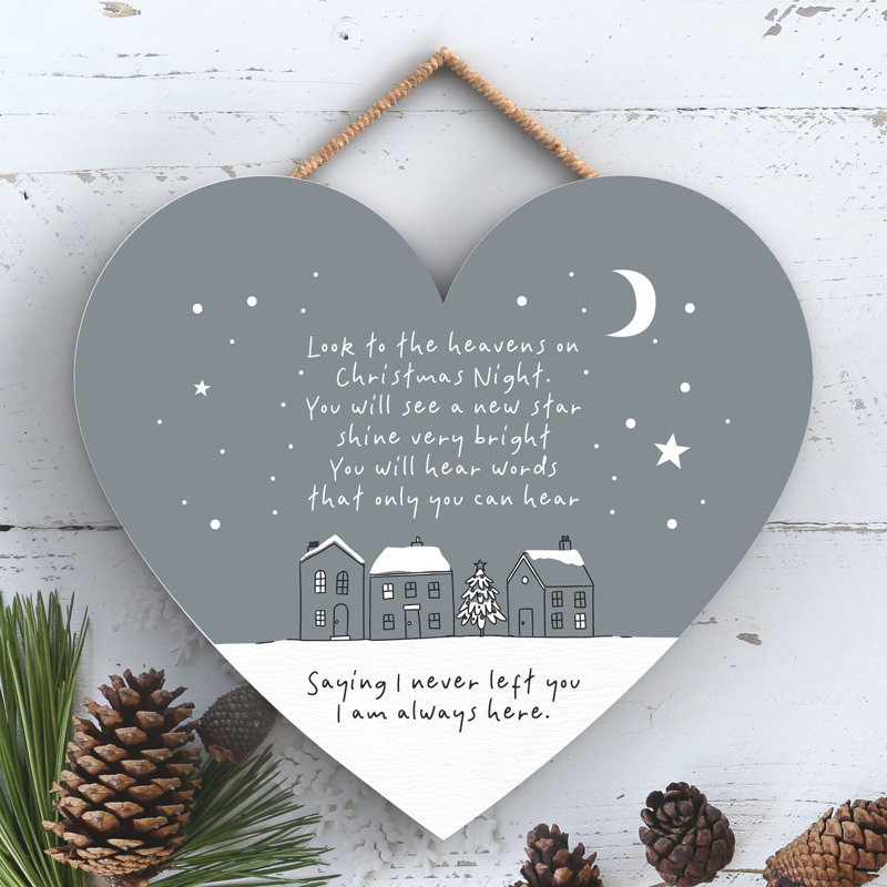 I Am Always Here Wooden Heart Plaque Vivid Squid Wholesale Wall Decor