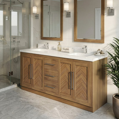 Meuble-lavabo avec comptoir Statuario