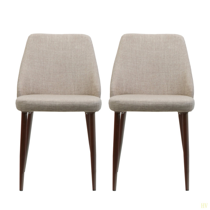 Chaises de salle à manger Cadre en fer avec finition en bois pour un attrait esthétique et une durabilité