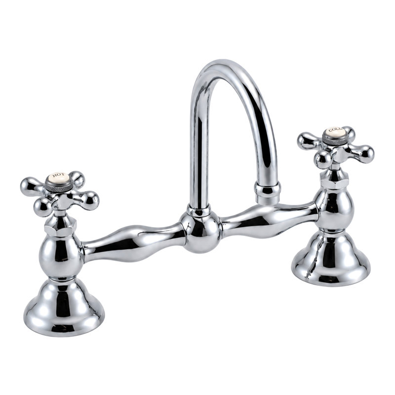 Columbia Centerset Bathroom Faucet with Drain Assembly, Chrome
