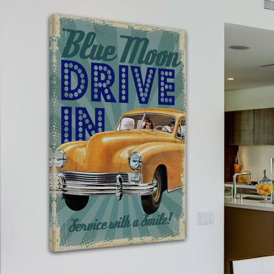 Moon Drive - Wrapped Canvas Print