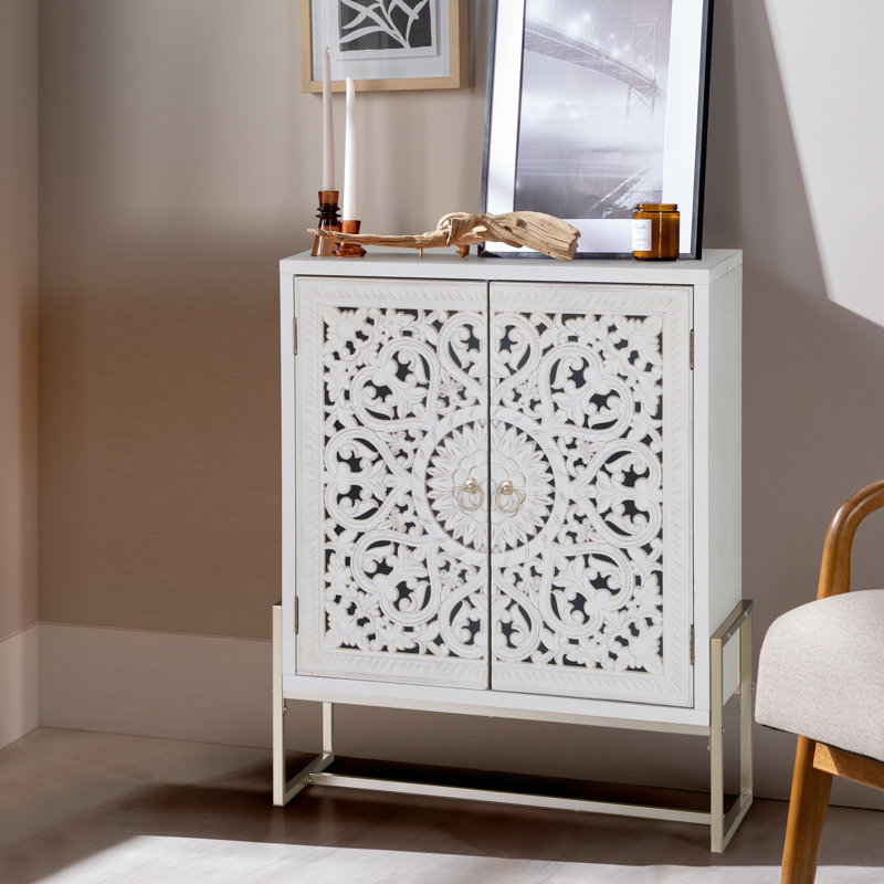Armoire 2 portes Simms White Flower