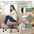 Ergonomic Office Chair with Adjustable Footrest for Cross-Legged Sitting, Desk Chair with Wheels for Home Office, Meditation & ADHD Focus-614705807