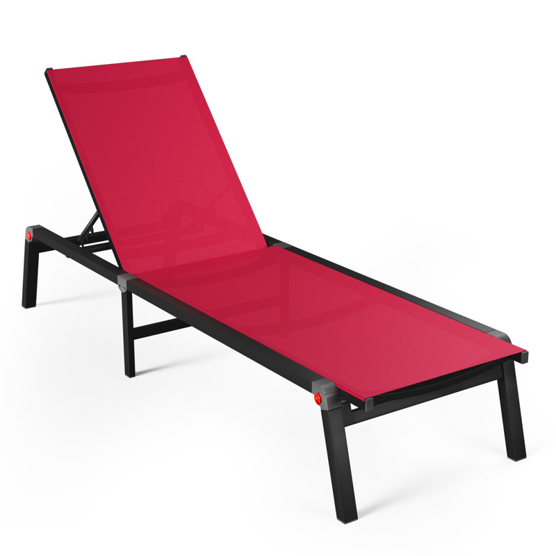 Aluminum Folding Outdoor Recliner Set, Adjustable Beach Lounge Chairs, Lightweight Portable Design for Patio, Camping, or Poolside Relaxation