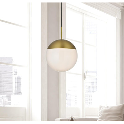 Luminaire suspendu sphère 1 lumière Yearby