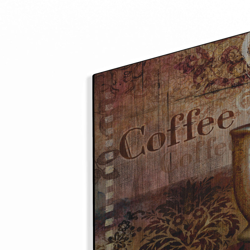 «Coffee 4 Coffee» par Viv Eisner, H 12 po x l 12 po x P 0,13 po