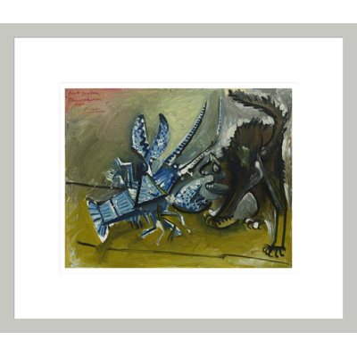Homard et chat (Le homard et le chat) par Pablo Picasso, impression giclée encadrée