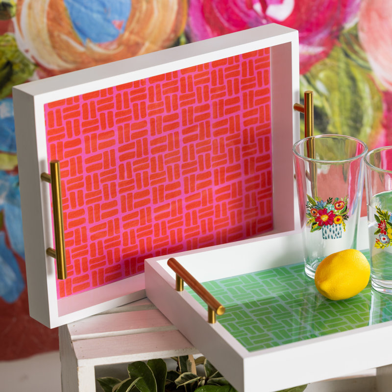  Ensemble de 2 décorations pour la maison en MDF