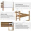 Lit mezzanine simple tapissier avec bureau