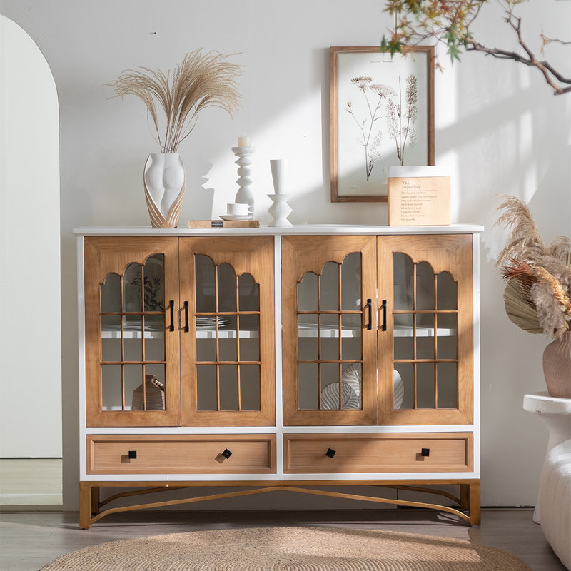 Buffet en bois manufacturé Burlywood