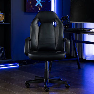 Ergonomic Faux Leather Swiveling PC & Racing Game Chair