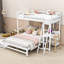 Jacole Twin over Full 3 Drawer L-Shaped Bunk Beds with Built-in Desk by Harriet Bee