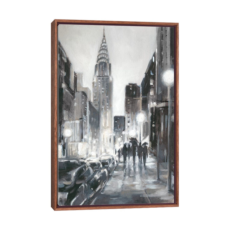 « Illumination Streets II » par Ethan Harper, reproduction d’art, H 48 po x l 32 po x P 1,5 po, Pas de tapis