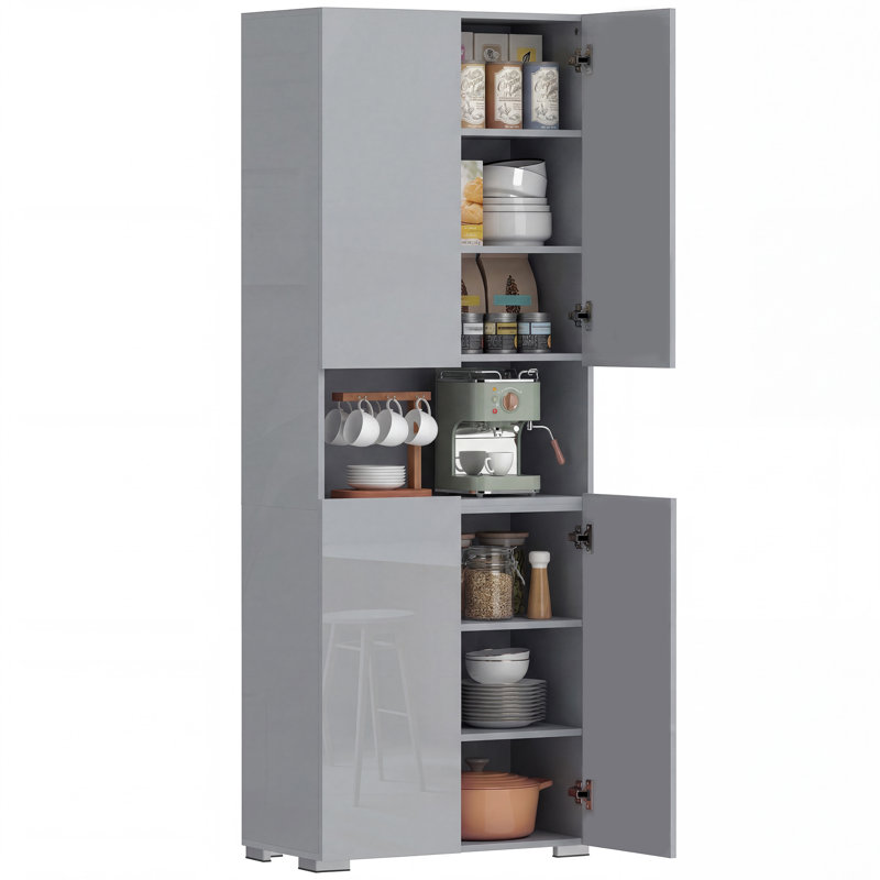 Kitchen Pantry, High Gloss Grey
