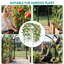 Treillage pour jardin surélevé en métal de 7,3 pi pour supports surélevés, support de plante noire pour concombres, haricots et légumes grimpants