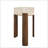 Leonardo Travertine Top & Dark Oak Coffee Table-749116512