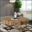 Table basse exquise fabriquée à la main en bois récupéré, une pièce maîtresse époustouflante pour votre salon
