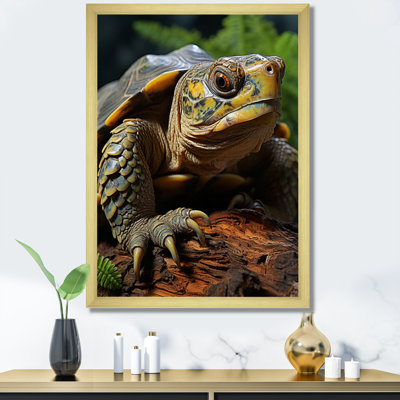 Gros plan sur une tortue vibrante