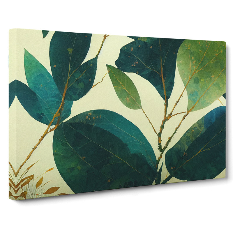 Leaves - Wrapped Canvas Print, 35cm H x 50cm W x 3cm D