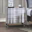 Table de chevet 3 tiroirs Silver Glam