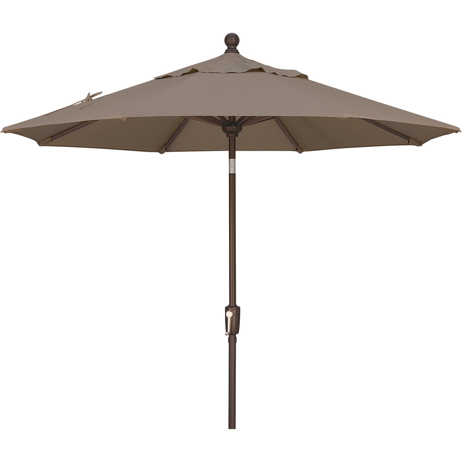 Launceston Market Umbrella, Taupe Solefin, Bronze, 96" H x 90" W x 90" D