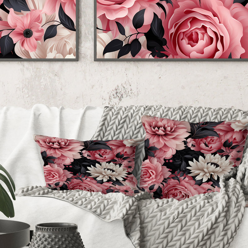 Coussin Pink, H 16 po x l 16 po