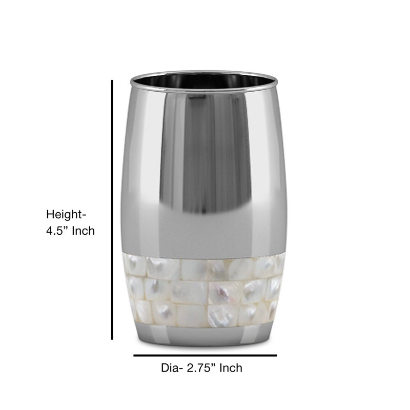 Gobelet de salle de bain en acier inoxydable, support décoratif, gobelet de rinçage pour l'eau, gobelets pour rince-bouche