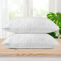 Ella Jayne Bamboo Shredded Memory Foam Pillow, Standard/Queen, Adjustable Density - White