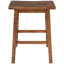 Table de salle à manger rustique et îlot de cuisine, bois massif, 2 places, tablettes ouvertes, noyer + bois blanc crème avec plateau de table 45 po x 27 po, couleur