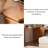 Retro Solid Wood Dressing Table and Cabinet with Extendable Dressing Table