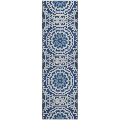Premium Machine Washable Cerrito Navy Rug