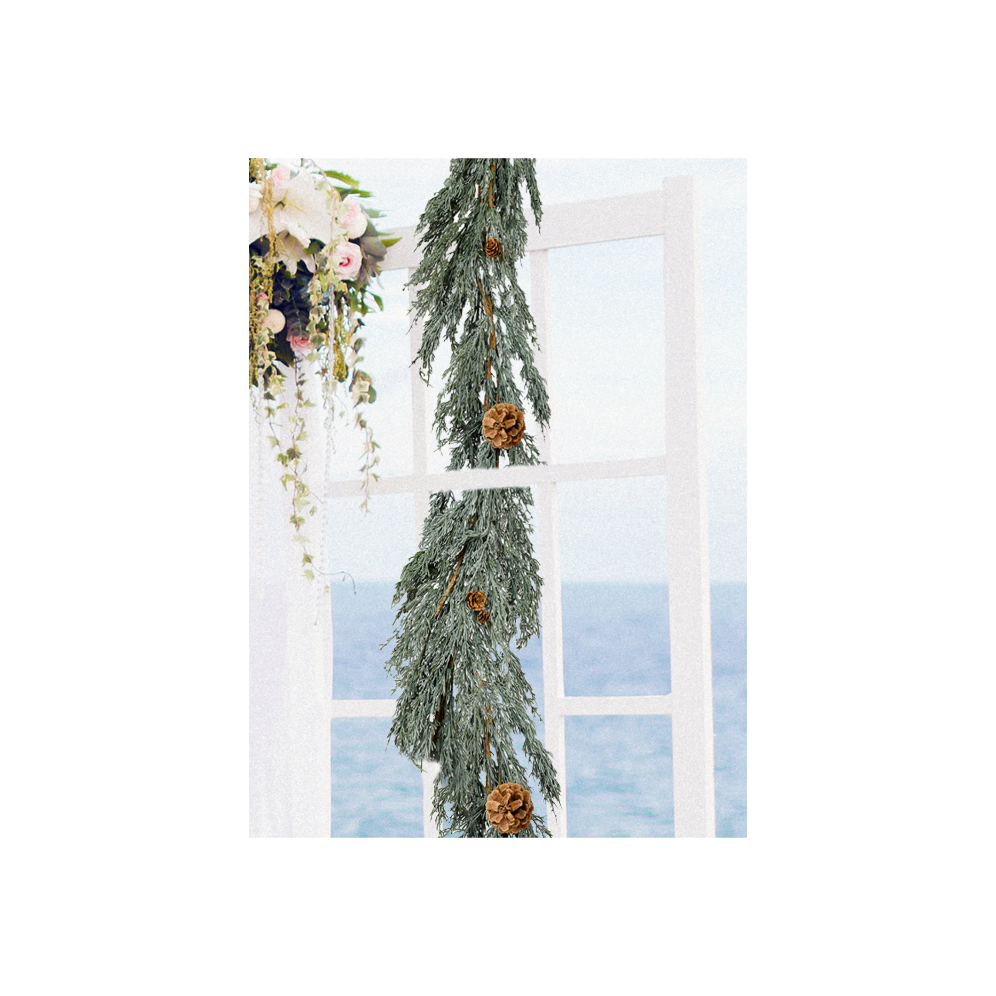 74'' in. Faux Pinecone Garland
