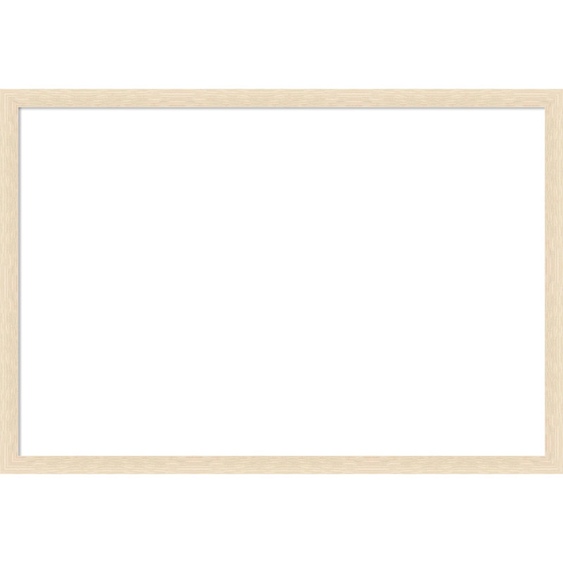 Woodgrain Stripe Framed Dry Erase Magnetic Board Organization Boards, 14" H x 26" W, Tanné